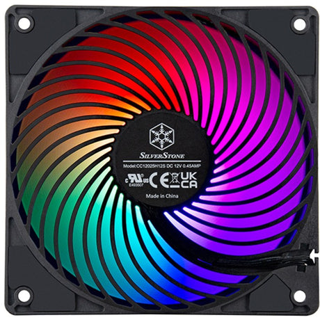 Silverstone air penetrator 120sk argb case ventilator (sort, 120 x 120 x 25 mm, pwm)