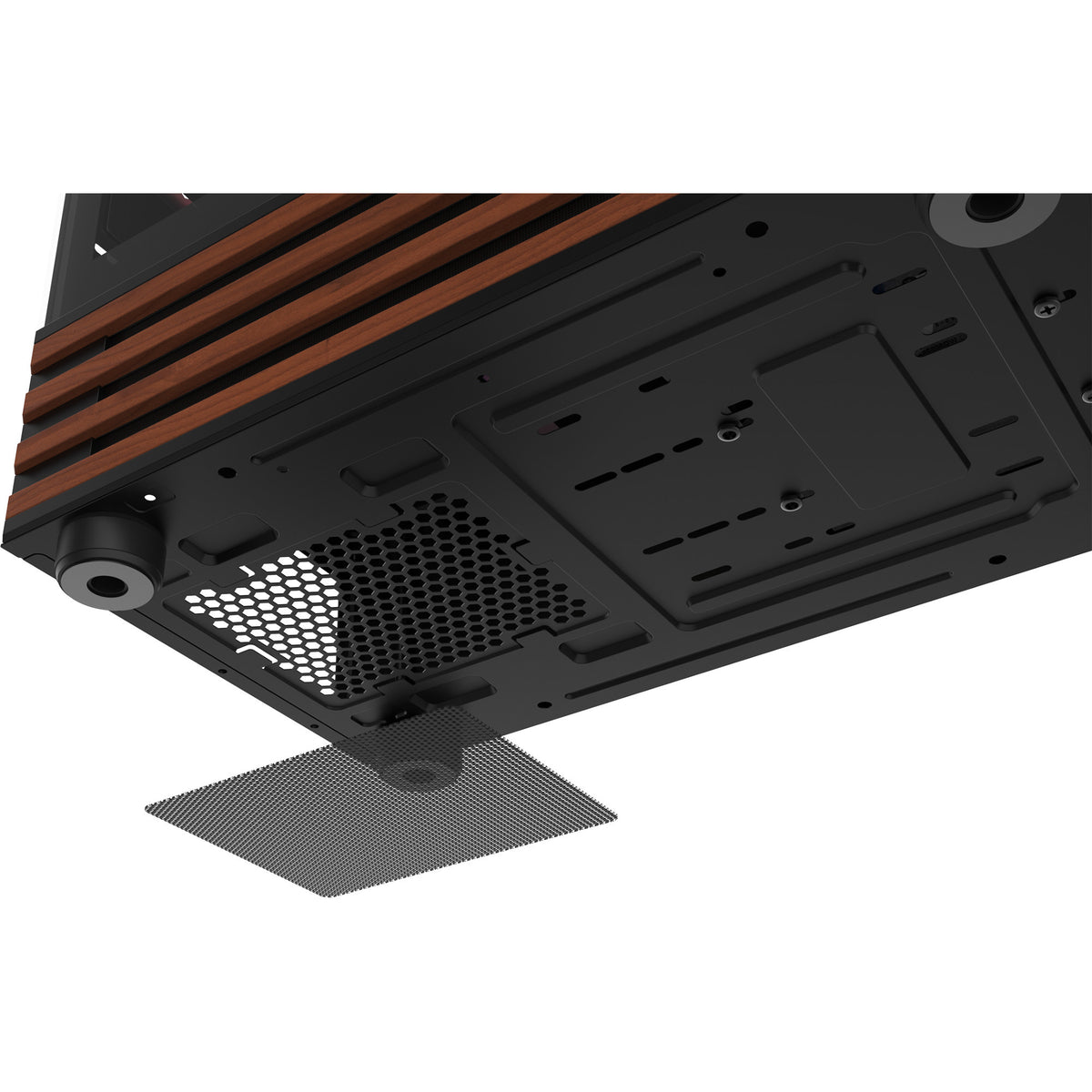 Thermaltake view 170 ws argb mini tårnhus (sort træ farve | 2x usb-a | rgb | vindue)