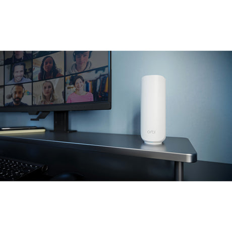 Netgear Orbi 370 Series Dual Band WiFi 7-mesh udvidelsessatellitnet-router (hvid)