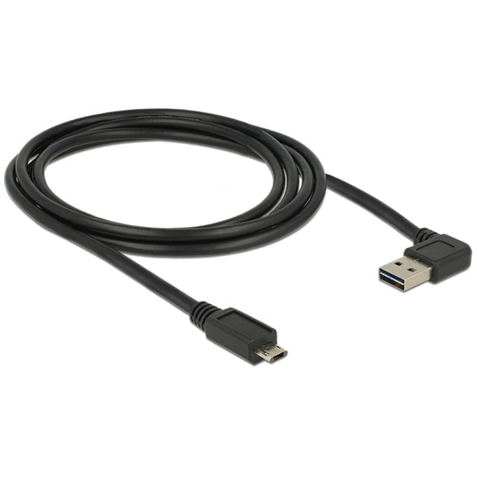 Delock easy-usb-a 2.0 han > easy-usb micro-usb-b 2.0 han-kabel (sort, 2 meter)