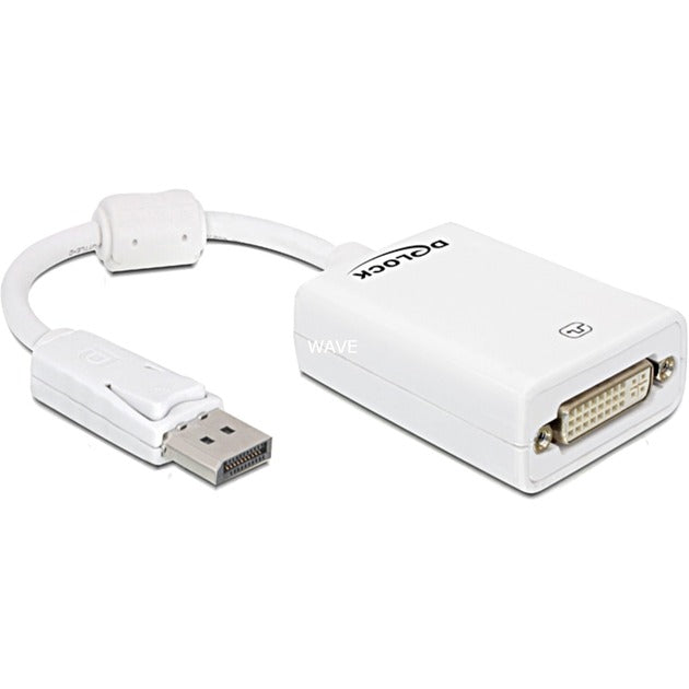 Delock displayport til dvi-i adapter (hvid, 0,22 meter, passiv)