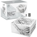 Asus rog strix platinum white edition modulær 1000 watt strømforsyning (hvid, 1x 12v-2x6, 4x pcie)