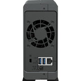 Synology diskstation ds124 nas (sort, USB-A 3.2 (5 GBit s))