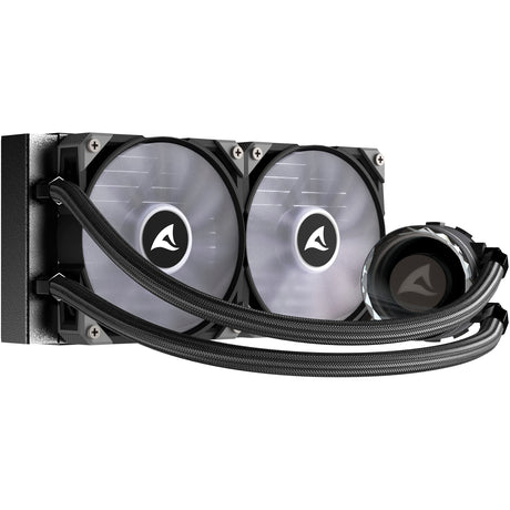 Sharkoon s80 rgb vandkøling (sort, 4-benet pwm ventilatorstik)