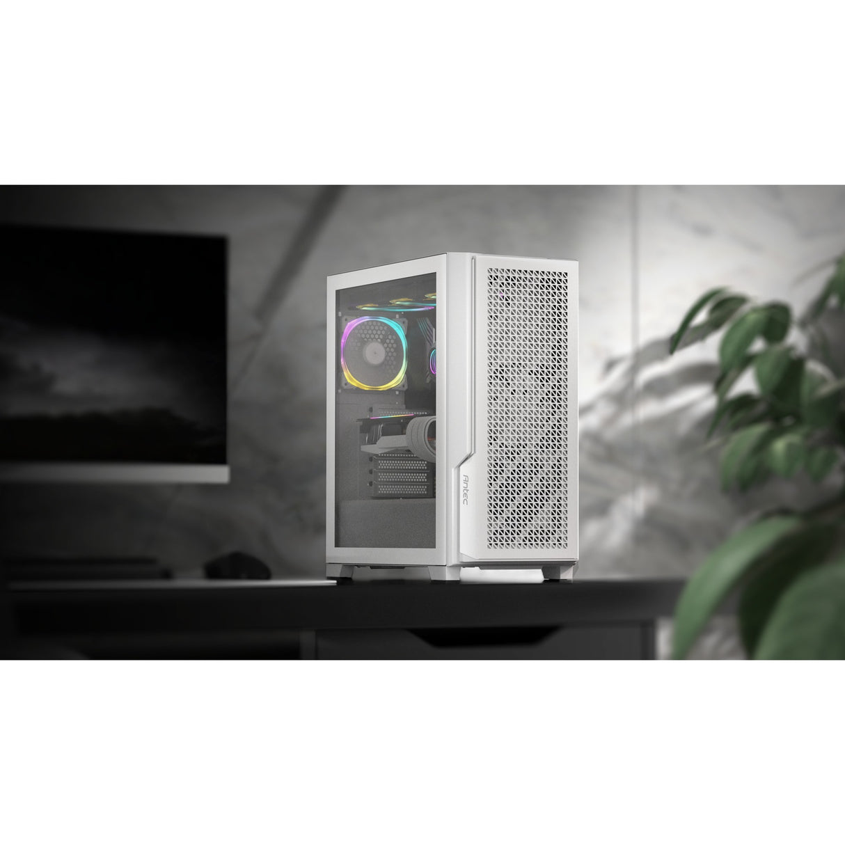 Antec p20c midi tårnhus (hvid | 2x USB-A | 1x USB-C | hærdet glas)