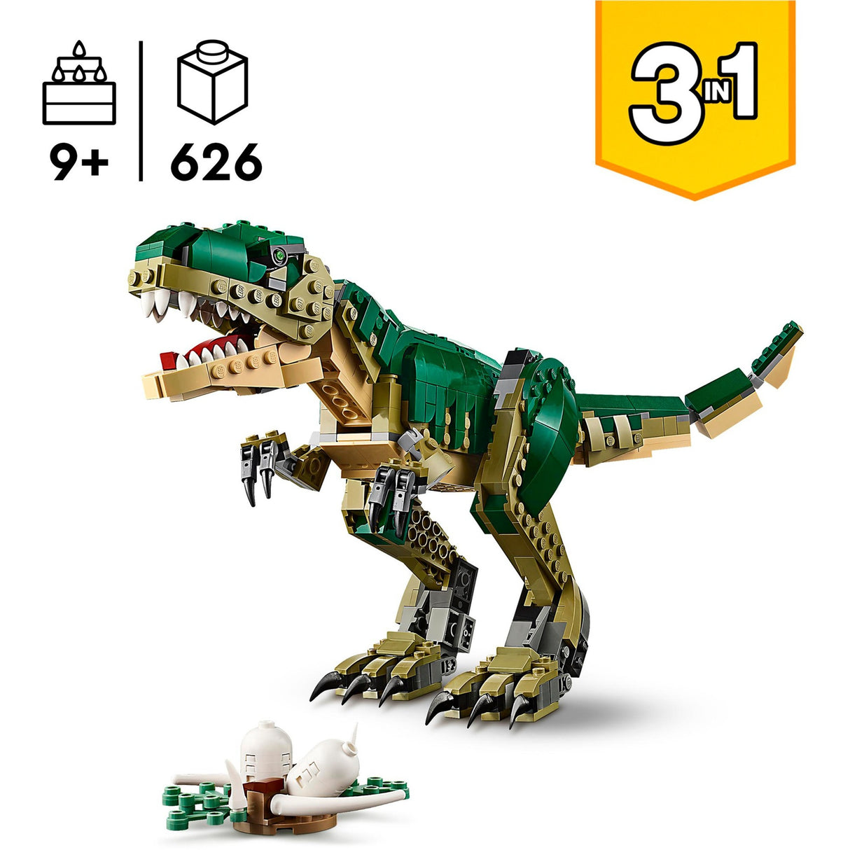 Lego Creator 3i1 t. rex, dinosaur 31151