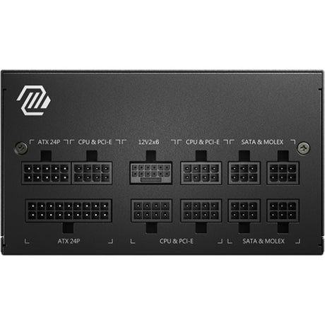 MSI Mag A850GL PCIe5 II modulær 850 watt strømforsyning (sort, 1x 12V-2x6, 4x PCIe)