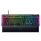 Razer blackwidow v4, gaming tastatur (sort, us layout, gul, rgb lysdioder, doubleshot abs)