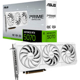 Asus Prime GeForce RTX 5070 OC Hvidt grafikkort (hvidt, 3x Display Port, 2x HDMI, DLSS 4)