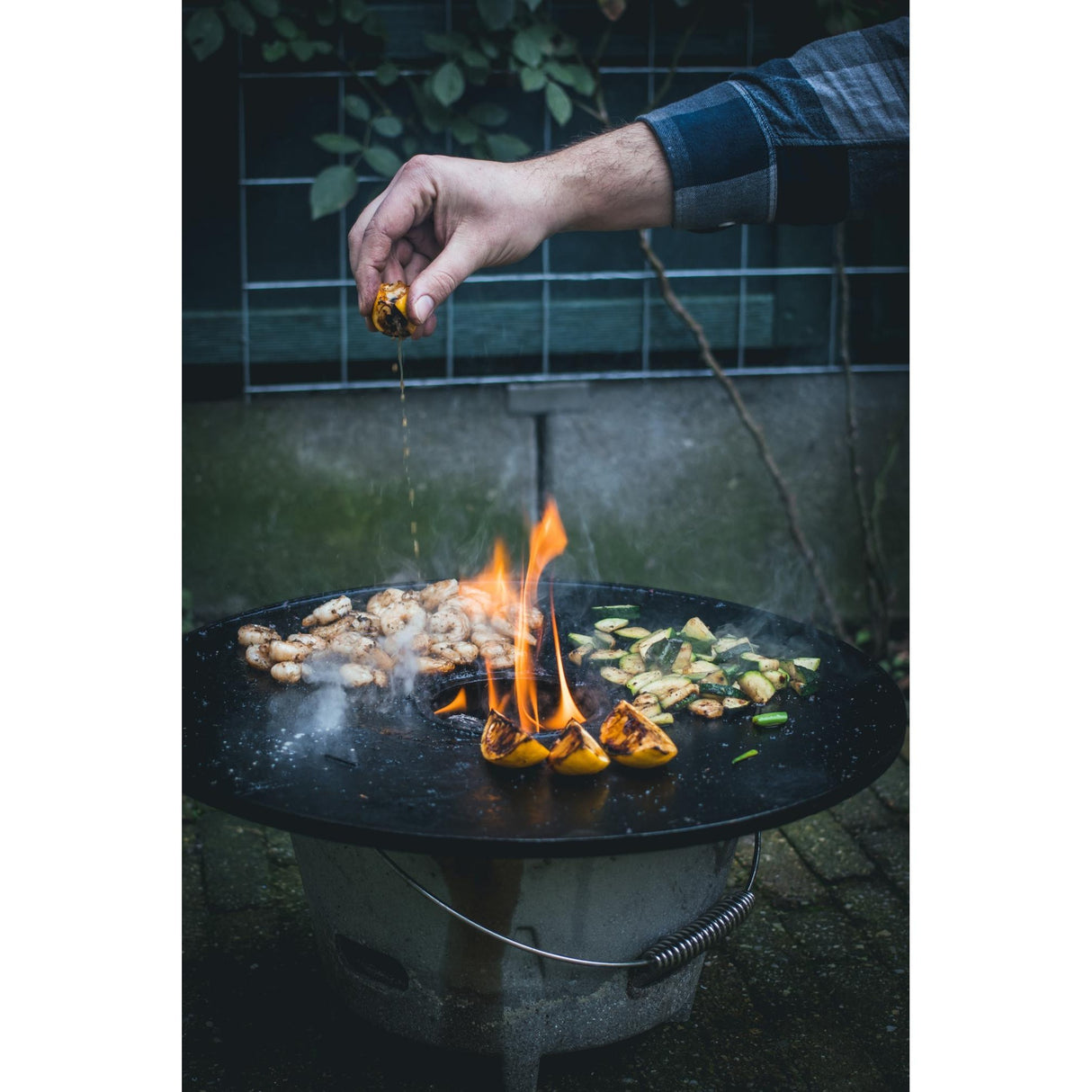 Vindmøllen plancha grillplade (sort, 75 cm)