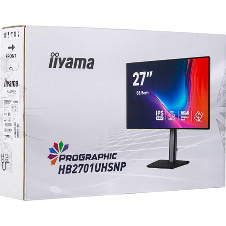 Iiyama prographic hb2701uhsnp-b1 27 4k uhd-skærm (sort (mat), hdmi, displayport, usb-c, lyd)