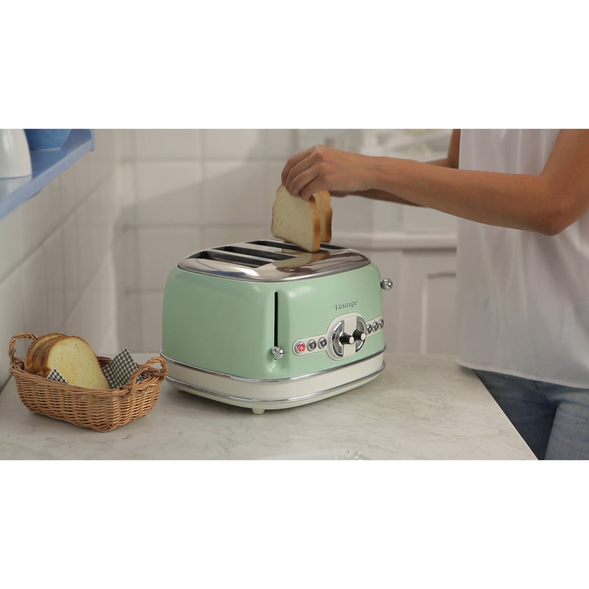 Ariete vintage brødrister 0156 04 (lysegrøn)