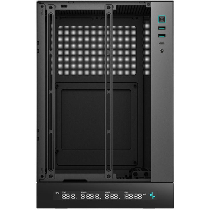 Deepcool ch170 digitalt mini tårnhus (sort | 2x USB-A | 1x USB-C)