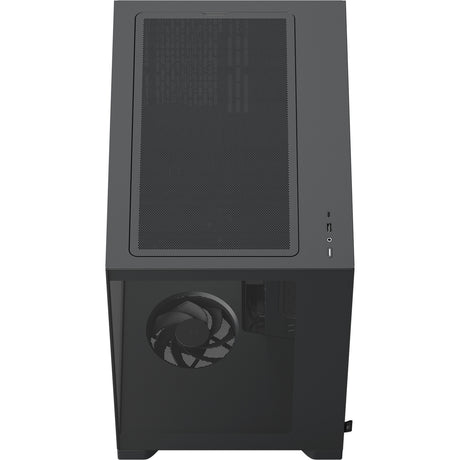 Fractal design pop 2 vision midi tower behuizing (zwart | 1x usb-a | 1x usb-c | tempered glass)