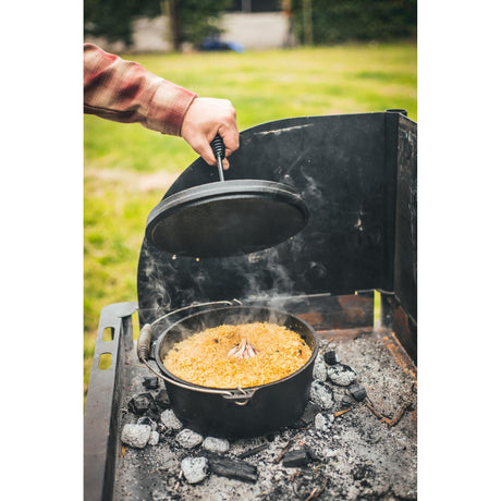 The windmill dutch oven 4,5 qt kookpan (zwart, ø 25.5 cm | 3.8 liter)