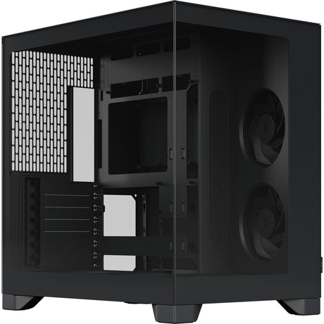 Fractal design pop 2 vision midi tower behuizing (zwart | 1x usb-a | 1x usb-c | tempered glass)