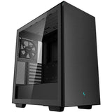 Deepcool ch510 midi tårnhus (sort | 2x USB-A | hærdet glas)