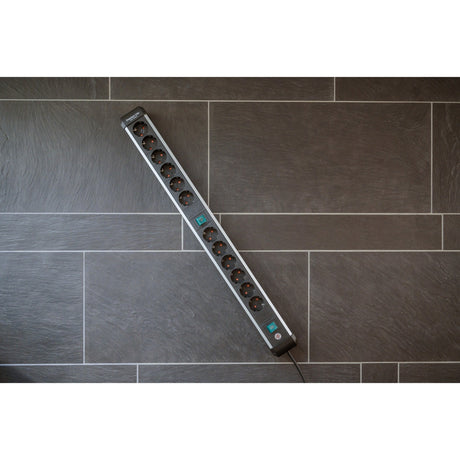 Brennerstuhl premium-alu-line fatning 12-vejs 3 m h05vv-f 3g1.5 2x 6-vejs omskiftelige fatninger