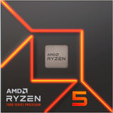AMD Ryzen 5 7600x, 4,7 GHz (5,3 GHz Turbo Boost) socket AM5-processor (ulåst, i æske)
