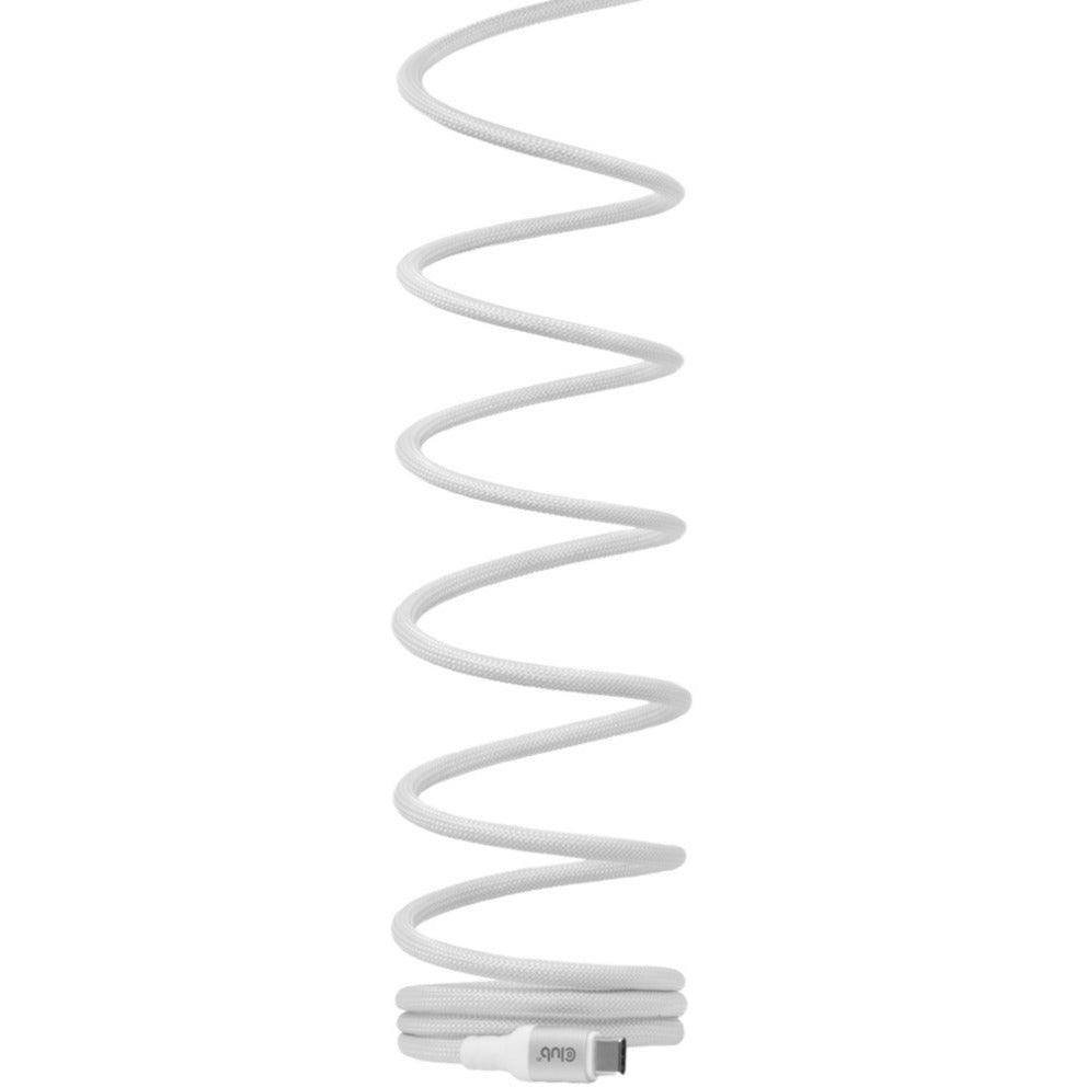 Club 3D USB-C magnetisk spole 240W PD3.1 hvidt kabel, 2 meter kabel (hvid)