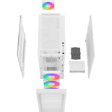 Deepcool ch560 digital midi tårnhus (hvid | 1x USB-A | 1x USB-C | RGB | hærdet glas)