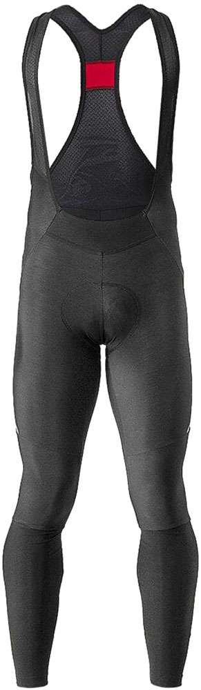 Castelli velocissimo 5 - bib tights med pude sort sølv refleks