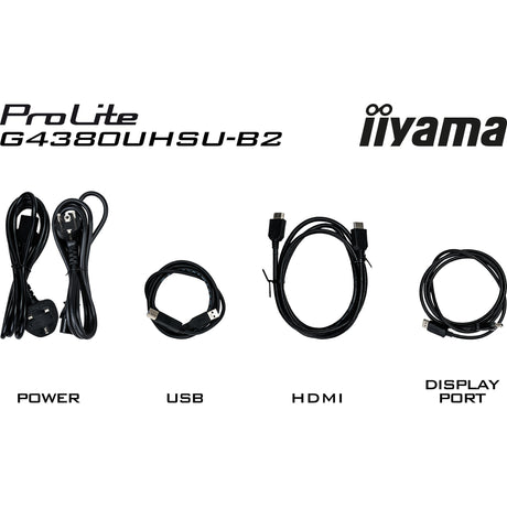 Iiyama G-Master Red Eagle G4380uhsu-B2 42.5 4K UHD-gamingskærm (sort, 2x HDMI, 2x Displayport, 4x USB-A, USB-B, 144 Hz)