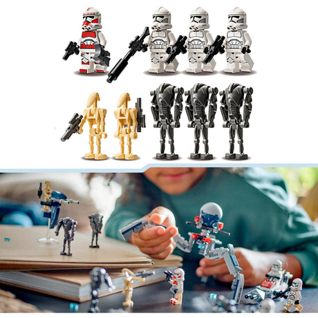 Lego star wars clone trooper™ battle droid™ kamppakke - 75372