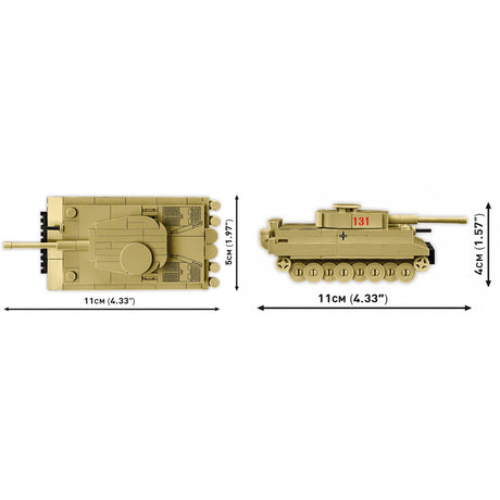 Cobi tiger i 131 constructiespeelgoed (schaal 1:72)