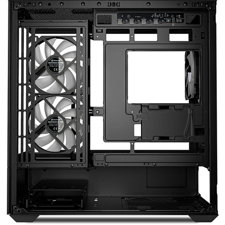Sharkoon mk6 rgb mini tårnhus (sort | 2x usb-a | 1x usb-c | rgb | hærdet glas)