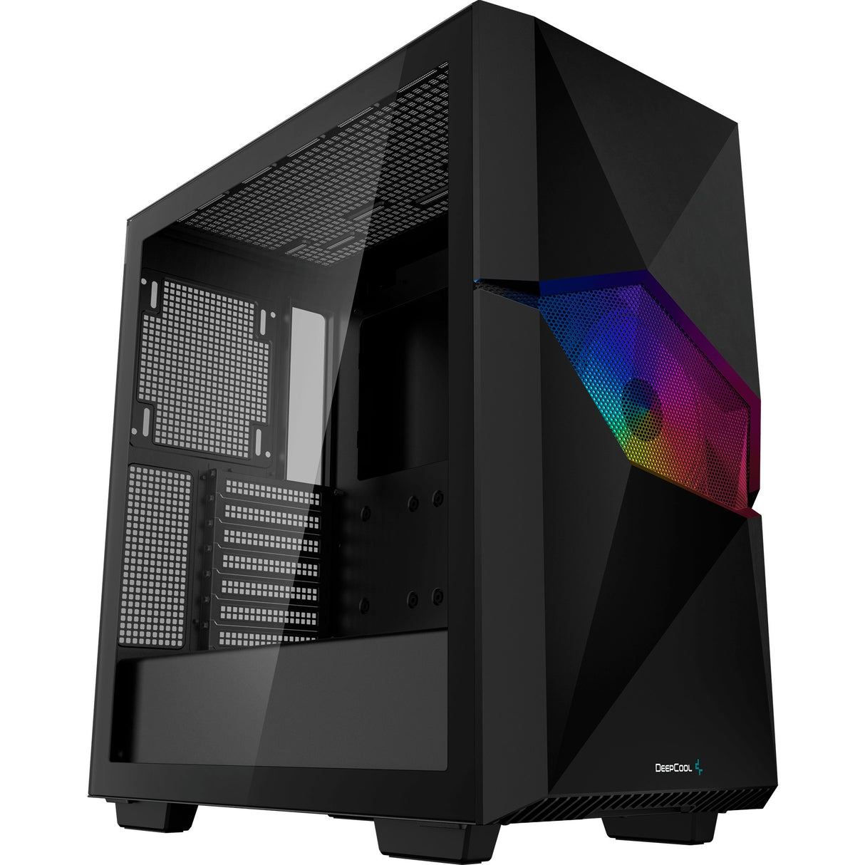 Deepcool Cyclops midi tårnhus (sort | 1x USB-A | 1x USB-C | vindue)