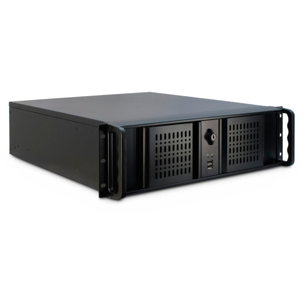 Inter-tech 3u-3098-s rackhus (sort | 2x USB-A)