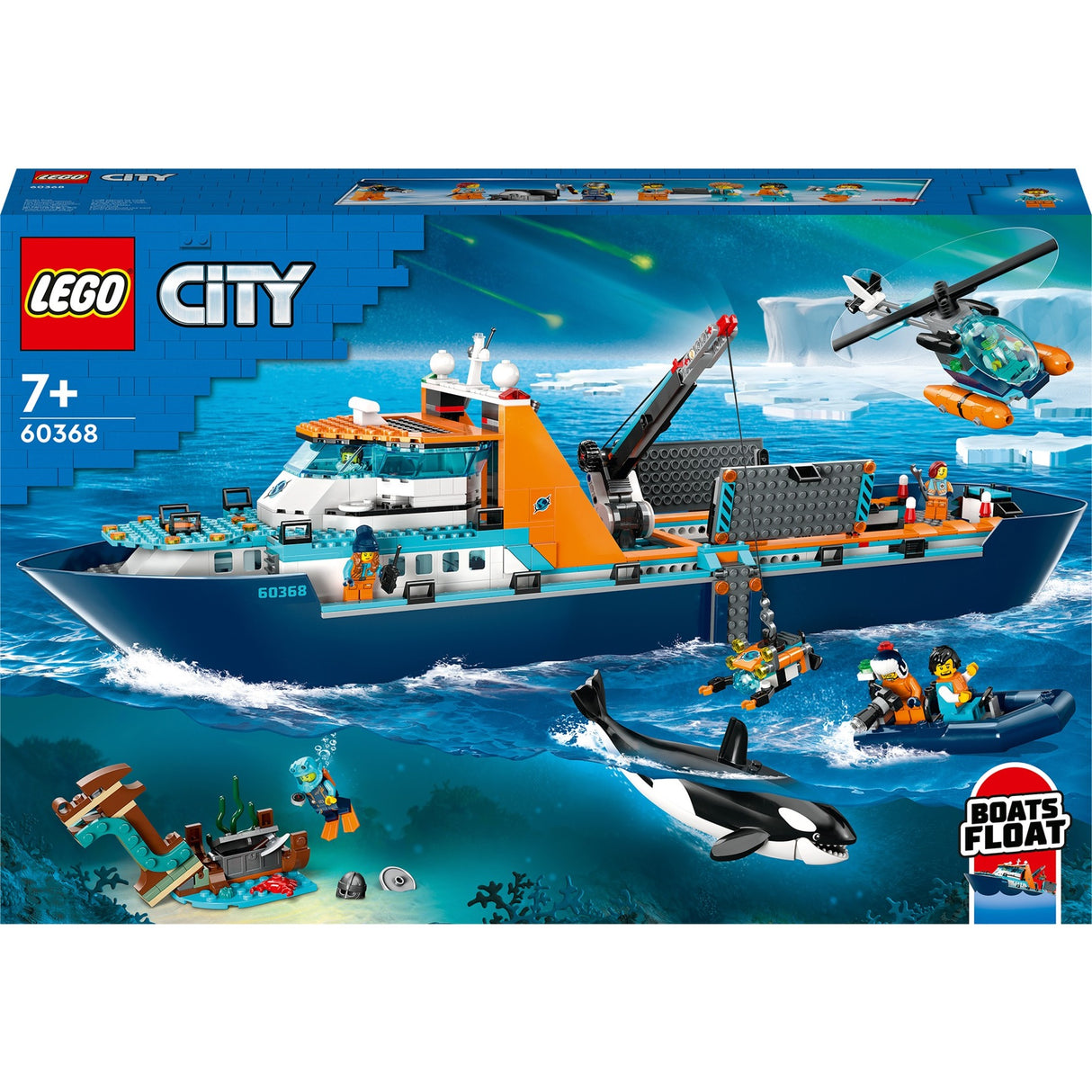 Lego city - konstruktionslegetøj til polarforskningsskibe (60368)