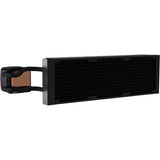 Xyz pc gear aquapulse aio 360 vandkøling (sort, argb, pwm)