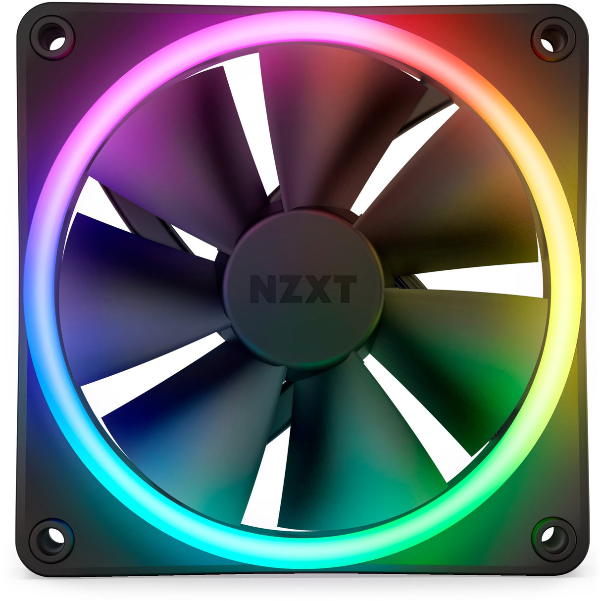 Nzxt f120 rgb duo ventilator (sort, 120 x 120 x 25 mm, pwm, uden controller)