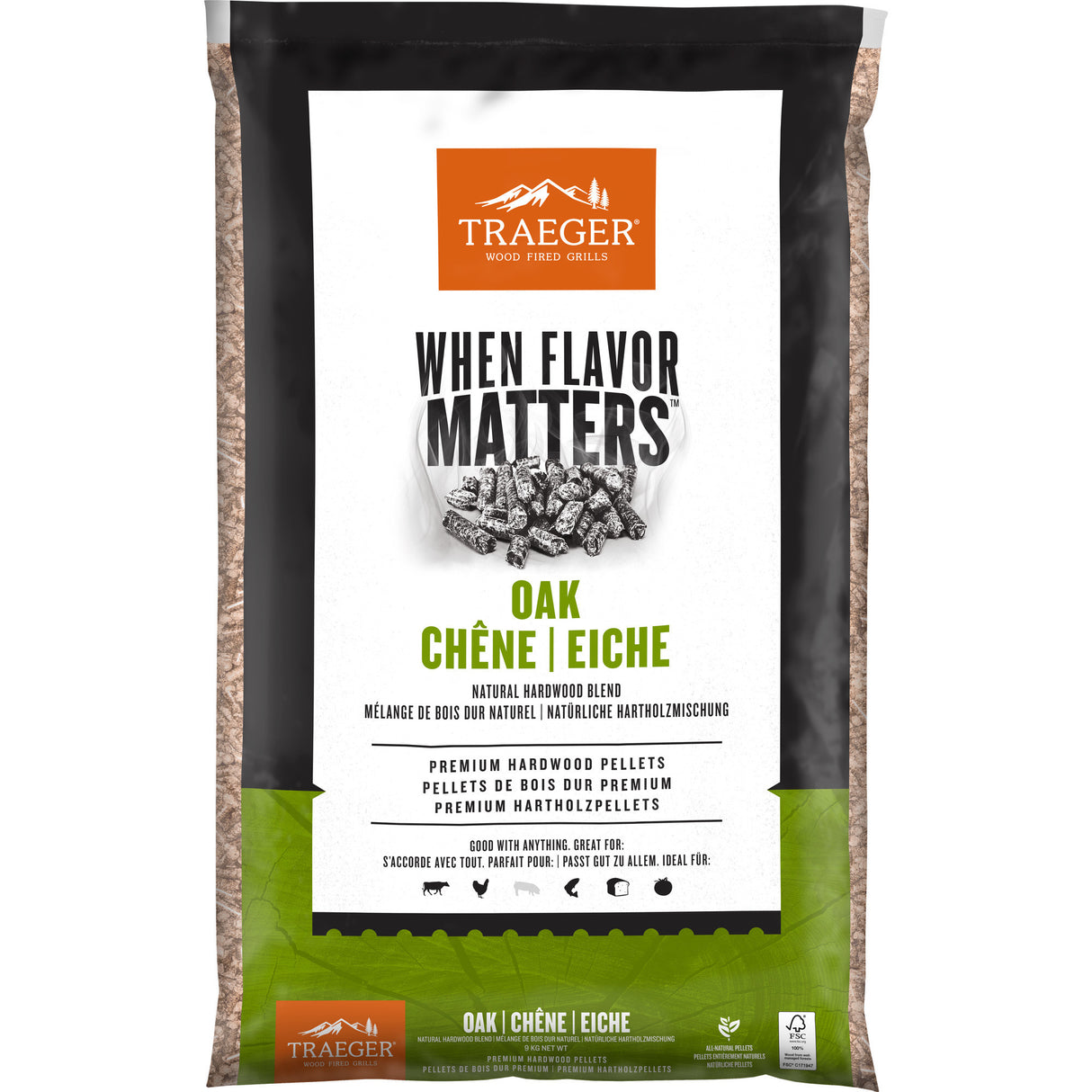 Traeger fsc - egeblanding pellets brændstof (9 kg)