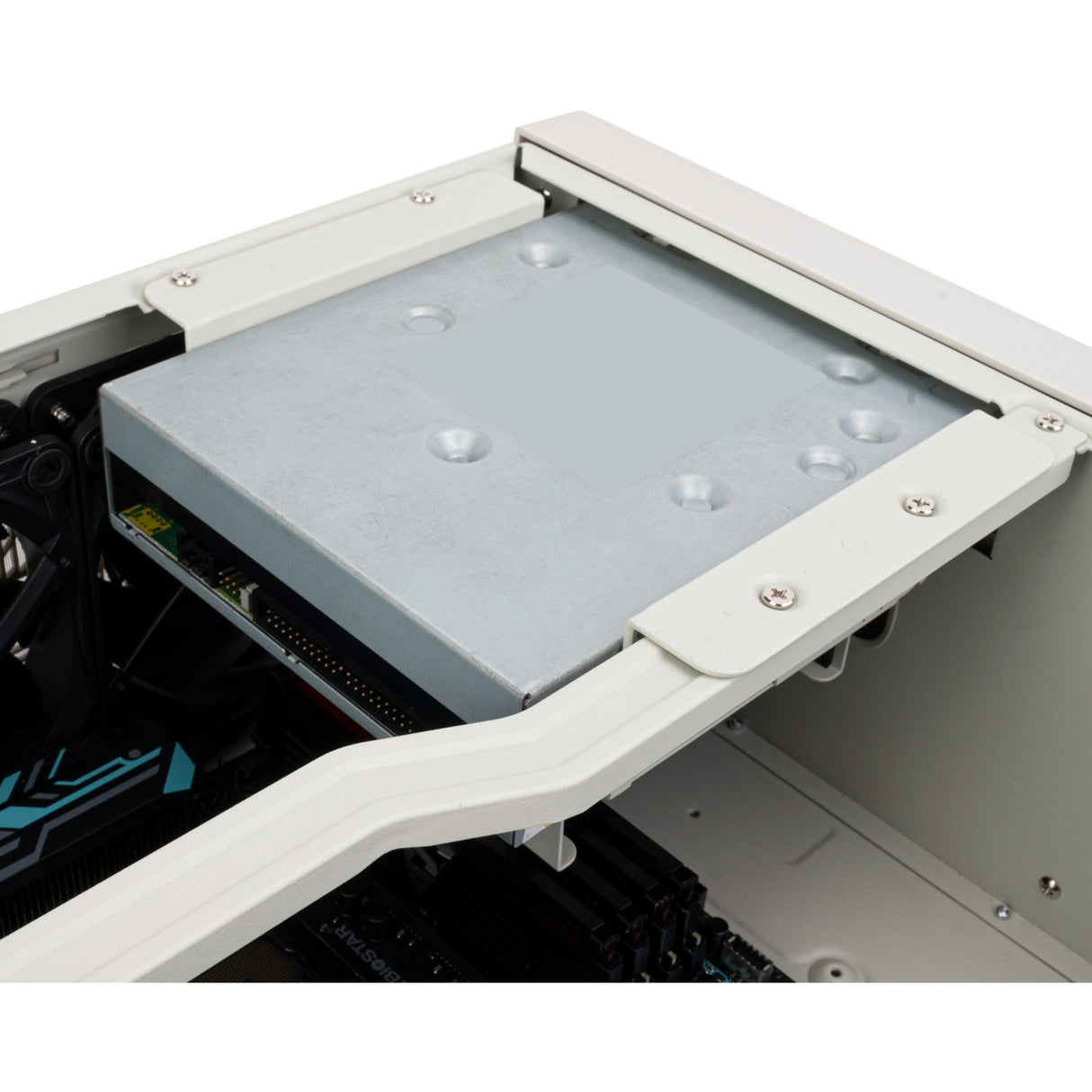 Silverstone FLP01 HTPC-hus (creme | 2x USB-A | 1x USB-C)