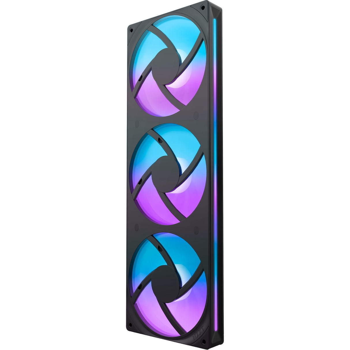 Nzxt f360 rgb core case fans (sort, 3 stykker, 360 x 120 x 26 mm)