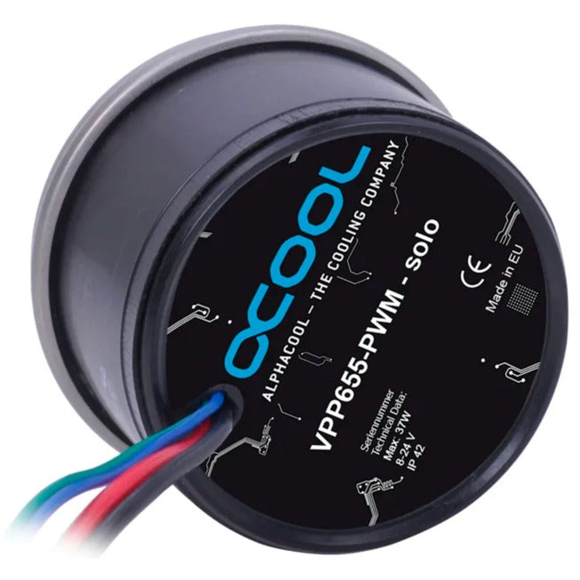 Alphacool core 200 aurora d5 vpp reservoir med vpp655 pwm pumpe pomp (rgb)
