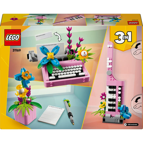 Lego creator 3i1 skrivemaskine med blomster - 31169