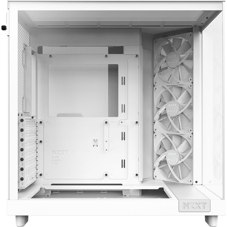 Nzxt h6 flow midi tårnhus (hvid | 2x USB-A | 1x USB-C | hærdet glas)