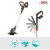 Gardena comfortcut 23 18v p4a sæt græstrimmer (grå orange, 14701-20, batteri inkluderet)