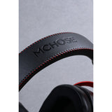 Mchose s9 pro trådløst over-ear gaming headset (sort rød, pc laptop playstation switch smartphone, 2,4 g bluetooth kablet type-c)