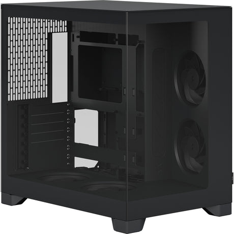 Fractal design pop 2 vision midi tower behuizing (zwart | 1x usb-a | 1x usb-c | tempered glass)