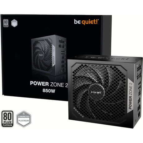 Vær stille! power zone 2 modulær 850 watt strømforsyning (sort, 1x 12v-2x6, 3x pcie)