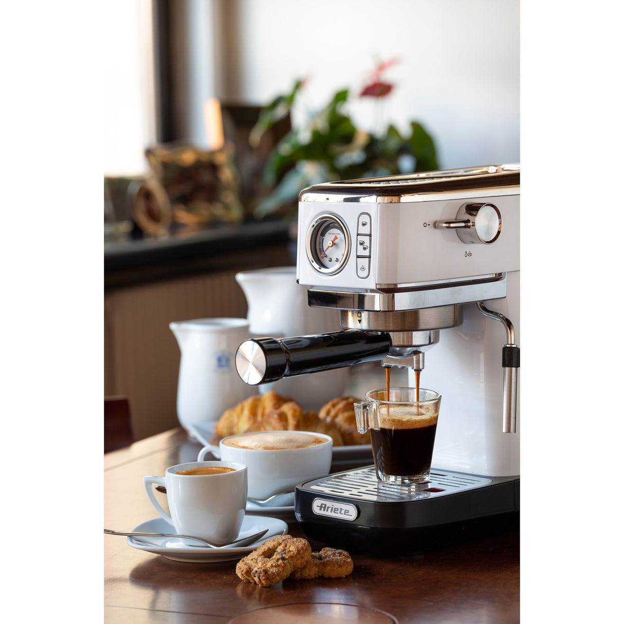 Ariete moderna espresso slim 1381 14 espressomaskine (hvid)