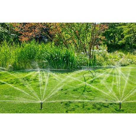 Gardena pop-up sprinkler md80 sprinkler (sort grå, sprøjteafstand mellem 3,5 m og 5 m)