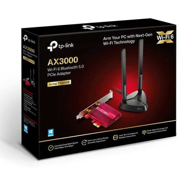 Tp-link ax3000 wifi 6 bluetooth 5.0 pcie adapter wlan adapter