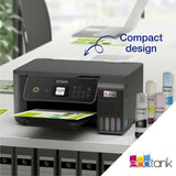 Epson ecotank et-2871 a4 multifunktions wi-fi-printer med blækbeholder alt-i-én inkjetprinter (sort, scan, kopi, wi-fi, inklusive op til 3 års blæk)