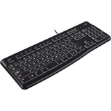 Logitech keyboard k120 til erhvervslivet (sort, eu-layout (qwerty), gummikuppel, 100 %)